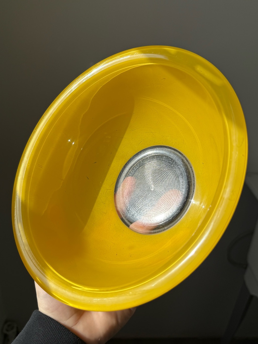 1.5L Vintage Yellow Pyrex 323 Clear Bottom Nesting Mixing Bowl Kitchenware